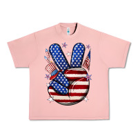 Salmon peace 4th july Urban Heavy Tee - NancyCooperArtShop