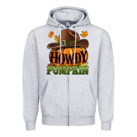 Howdy Pumpkin Zipper Hoodie | Teevron