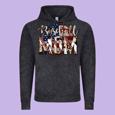 Baseball Mom Vintage Hoodie Designed By Jasminsmagicworld