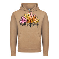 Vintage Coffee hello spring Vintage Hoodie - MaliasSmallBusiness