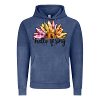 Vintage Denim hello spring Vintage Hoodie - MaliasSmallBusiness