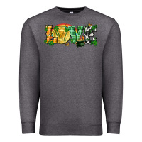 Charcoal Heather Western love St. Patrick's Day p Premium Sweatshirt - CowGirlArtShop