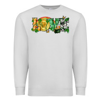 Dove Grey Western love St. Patrick's Day p Premium Sweatshirt - CowGirlArtShop