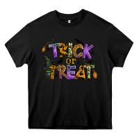 Black trick or treat Heavy Core Tee - BundleAndBundleShop
