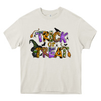 Cream trick or treat Heavy Core Tee - BundleAndBundleShop