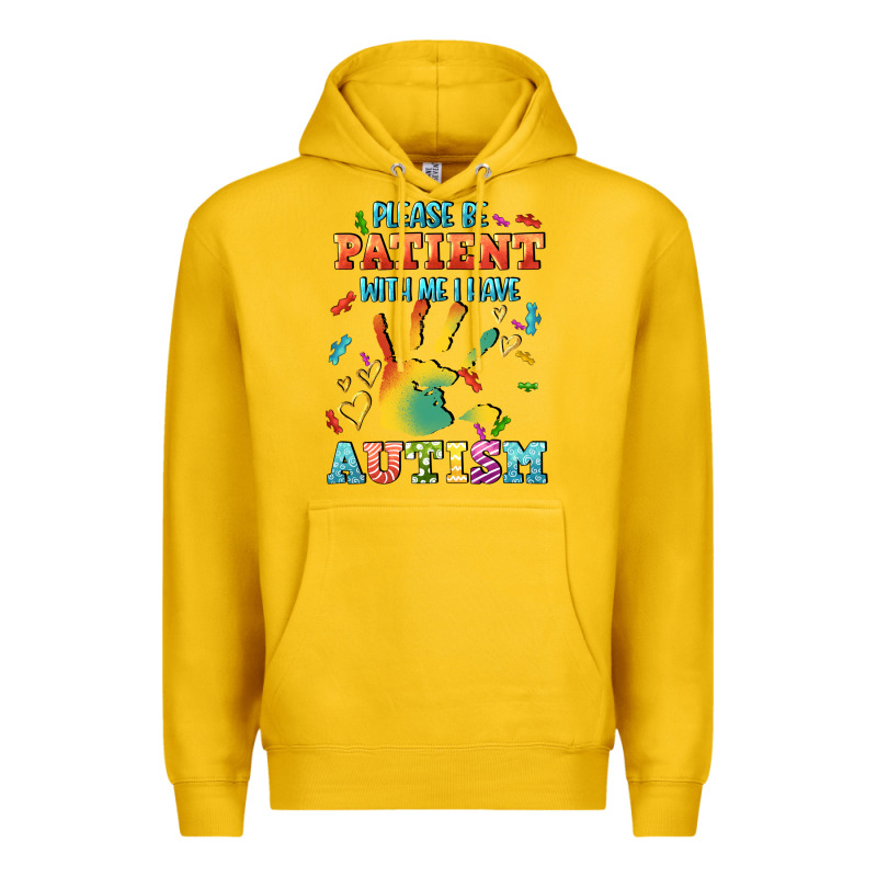 Please Be Patient With Me I Have Autism Premium Hoodie by CowGirlArtShop | Teevron