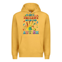 Mustard please be patient with me i have autism Premium Hoodie - CowGirlArtShop