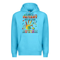 Ocean Blue please be patient with me i have autism Premium Hoodie - CowGirlArtShop