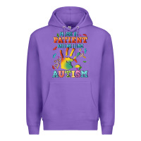 Purple please be patient with me i have autism Premium Hoodie - CowGirlArtShop