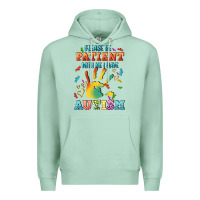 Seafoam please be patient with me i have autism Premium Hoodie - CowGirlArtShop