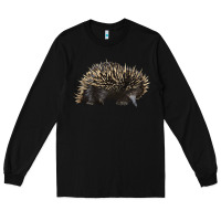 Black short beaked echidna Long Sleeve Tee - LillyAllenDesigns