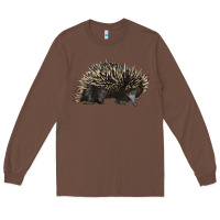 Chestnut short beaked echidna Long Sleeve Tee - LillyAllenDesigns