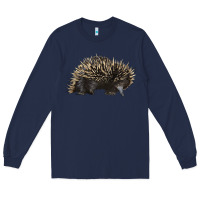 Navy short beaked echidna Long Sleeve Tee - LillyAllenDesigns