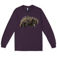 Plum short beaked echidna Long Sleeve Tee - LillyAllenDesigns