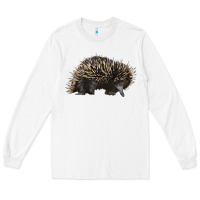 White short beaked echidna Long Sleeve Tee - LillyAllenDesigns