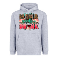 Heather Grey Mama needs a drink mothers day Heavyweight Hoodie - CowGirlArtShop