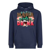 Navy Mama needs a drink mothers day Heavyweight Hoodie - CowGirlArtShop