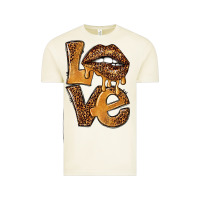 Vintage Arctic love leopard with lips Vintage Tee - NancyCooperArtShop