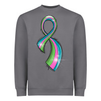 Storm metastatic breast cancer ribbon Heavyweight Sweatshirt - LillyAllenDesigns