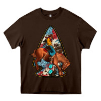 Chocolate Brown arrowhead rodeo Heavy Core Tee - JahusDesignShop