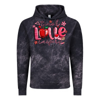 Cloud Black teach love inspire valentines day Vintage Hoodie - MaliasSmallBusiness
