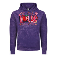 Cloud Purple teach love inspire valentines day Vintage Hoodie - MaliasSmallBusiness
