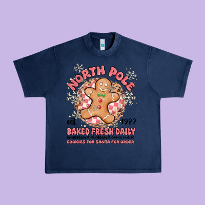 North Pole Baked Fresh Daily Urban Heavy Tee Designed By Maliassmallbusiness