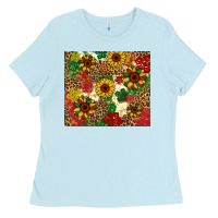 Baby Blue juneteenth sunflowers Ladies Tee - Artiststas
