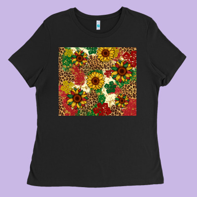 Juneteenth Sunflowers Ladies Tee Designed By Artiststas
