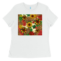 White juneteenth sunflowers Ladies Tee - Artiststas