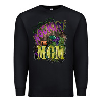 Black Rockin the mom Mother's Day Premium Sweatshirt - HowdyJamesFarm
