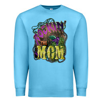 Ocean Blue Rockin the mom Mother's Day Premium Sweatshirt - HowdyJamesFarm