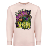 Pale Pink Rockin the mom Mother's Day Premium Sweatshirt - HowdyJamesFarm