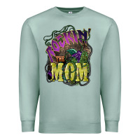 Seafoam Rockin the mom Mother's Day Premium Sweatshirt - HowdyJamesFarm