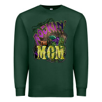 Sports Green Rockin the mom Mother's Day Premium Sweatshirt - HowdyJamesFarm