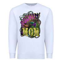 White Rockin the mom Mother's Day Premium Sweatshirt - HowdyJamesFarm
