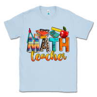 Dusty Blue math teacher Classic Tee - NancyCooperArtShop
