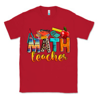 Red math teacher Classic Tee - NancyCooperArtShop
