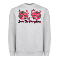 Heather Grey save the pumpkins Heavyweight Sweatshirt - LillyAllenDesigns