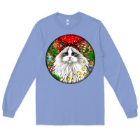 Colony Blue christmas ragdoll  cat Long Sleeve Tee - LillyAllenDesigns