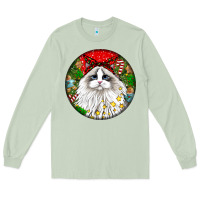 Matcha christmas ragdoll  cat Long Sleeve Tee - LillyAllenDesigns