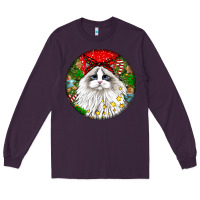 Christmas Ragdoll  Cat Long Sleeve Tee | Teevron