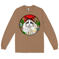 Toasted Coconut christmas ragdoll  cat Long Sleeve Tee - LillyAllenDesigns