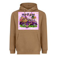 Toasted Coconut Mardi Gras with gnomies tumbler Heavyweight Hoodie - HowdyJamesFarm