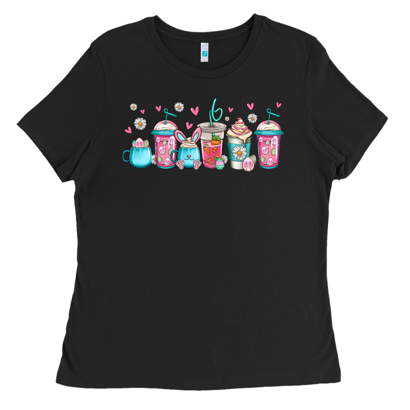 Easter Coffee Cups Libbey Glass Ladies Tee by Jasminsmagicworld | Teevron