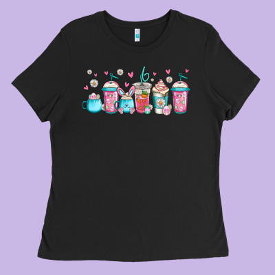 Easter Coffee Cups Libbey Glass Ladies Tee Designed By Jasminsmagicworld