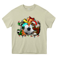 Mossy joy with soccer element and Christmas Heavy Core Tee - AdoDesignShop