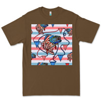 Cacao american flag bass Premium Tee - BundleAndBundleShop