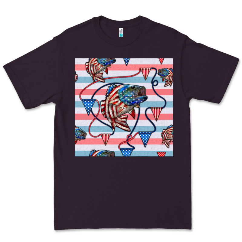 American Flag Bass Premium Tee by BundleAndBundleShop | Teevron