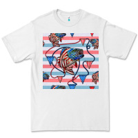 White american flag bass Premium Tee - BundleAndBundleShop